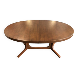 Table extensible Baumann vintage années 1970