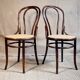 Paire de chaises bistrot Fischel n°18 de 1900 ca