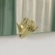 Scultpural Brass Hand Mid-Century Wall Mirror, Italy, 1950s
