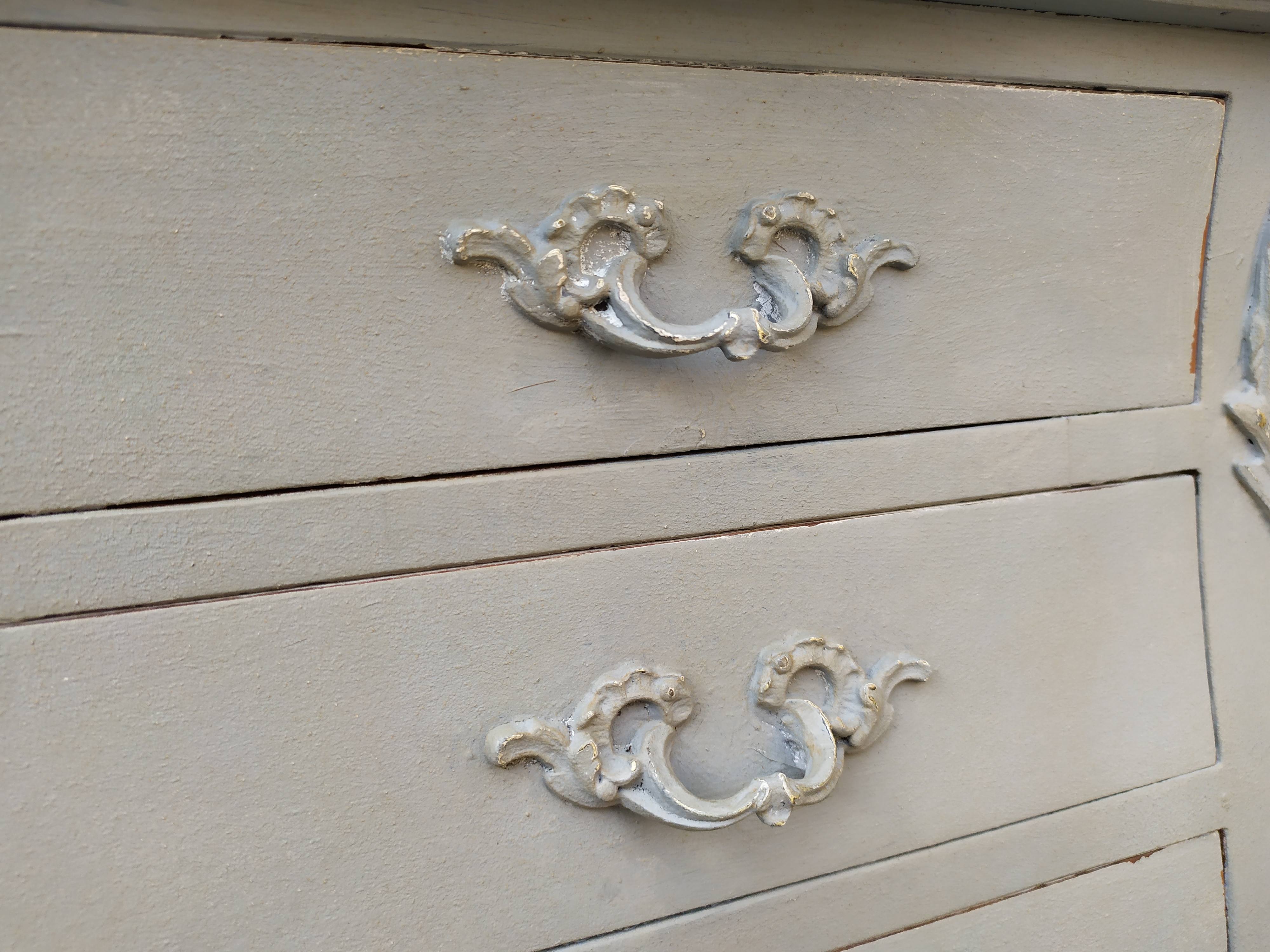 Pair of bedside Louis XV shabby style