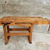 Workbench side table bathroom furniture beech