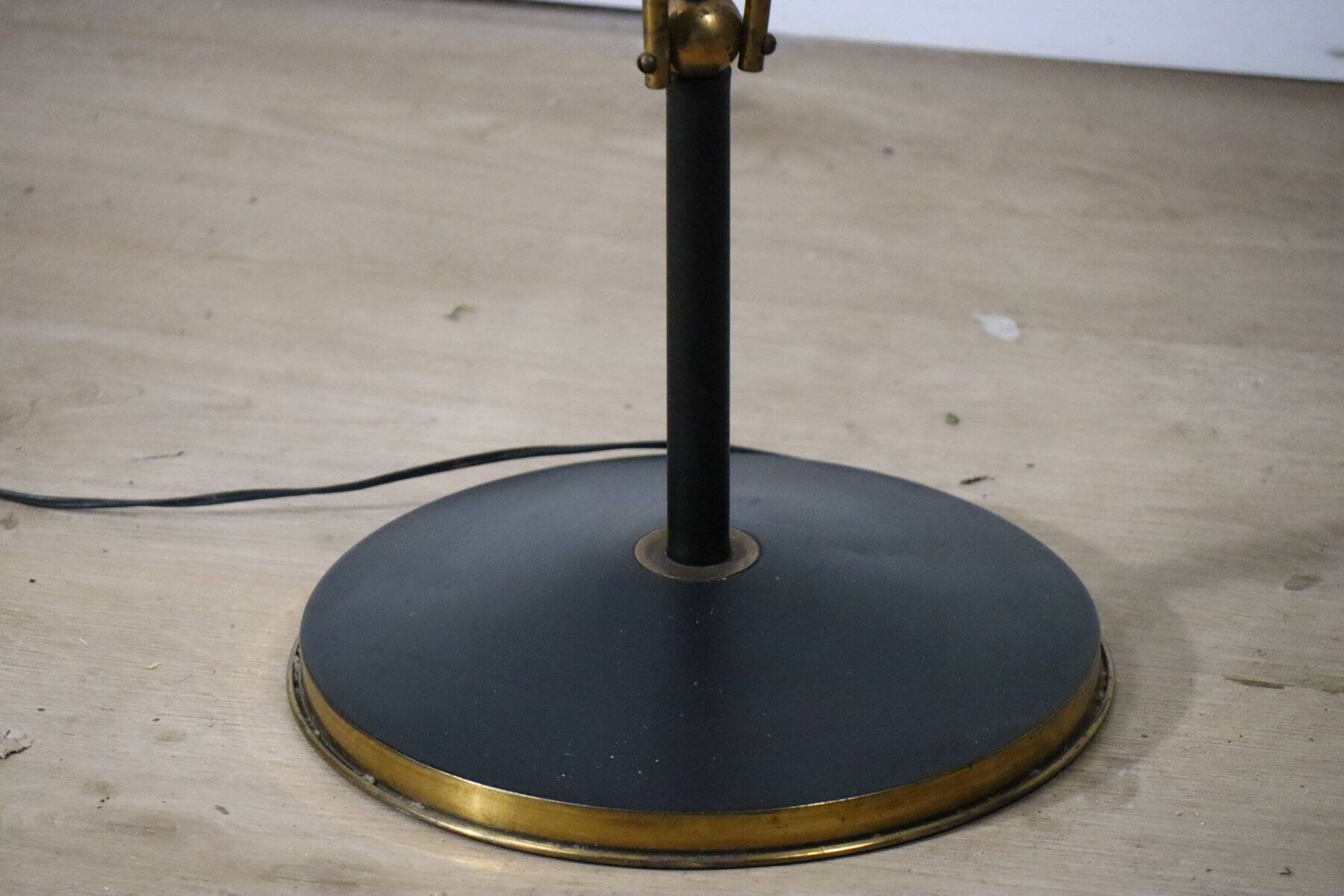 Vintage Arlus floor lamp in metal and brass, 1960