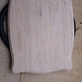 Wood and marble coffee table