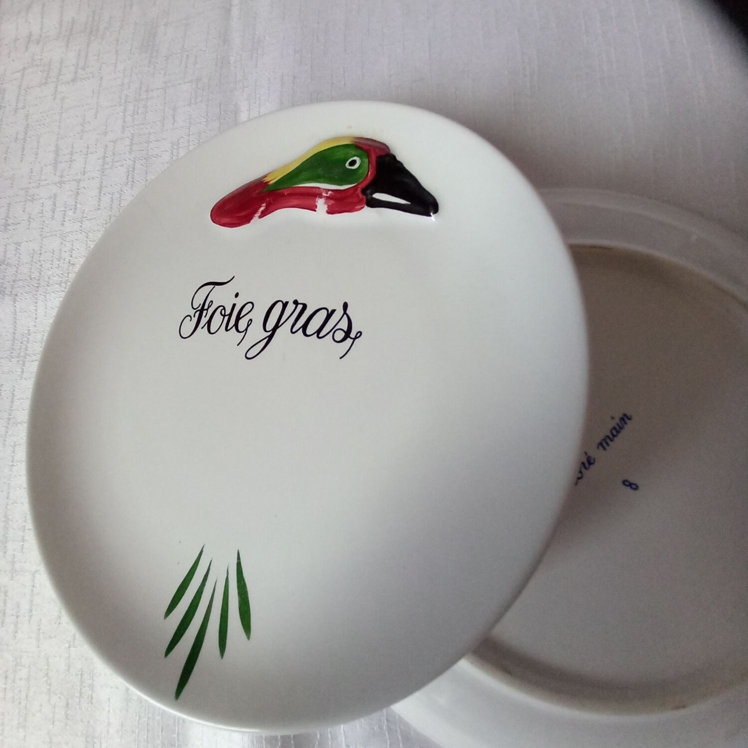 Set of 6 foie gras plates