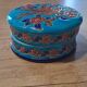 Antique box in Longwy enamels signed Nadia Finco