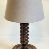 Charles Dudouyt style wooden lamp