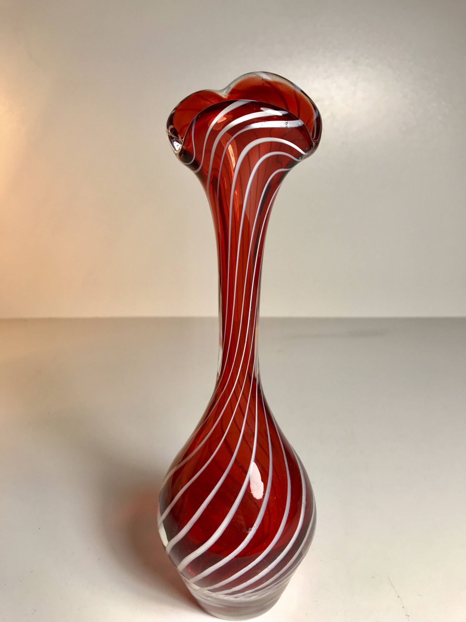 Murano Glass Vase Italy, The '70s