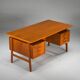 Model 75 Teak Desk from Omann Jun Møbelfabrik, 1960s