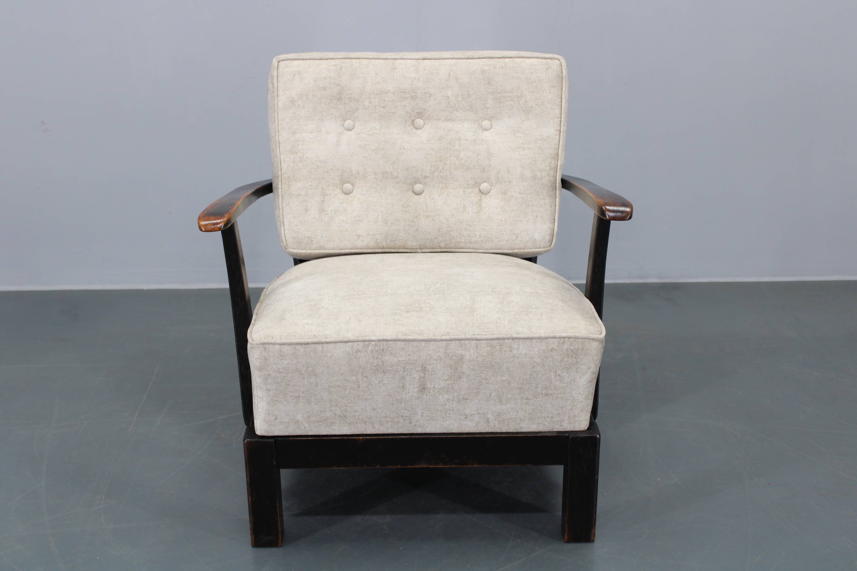 1940s Restored Thonet Armchair , Czechoslovakia