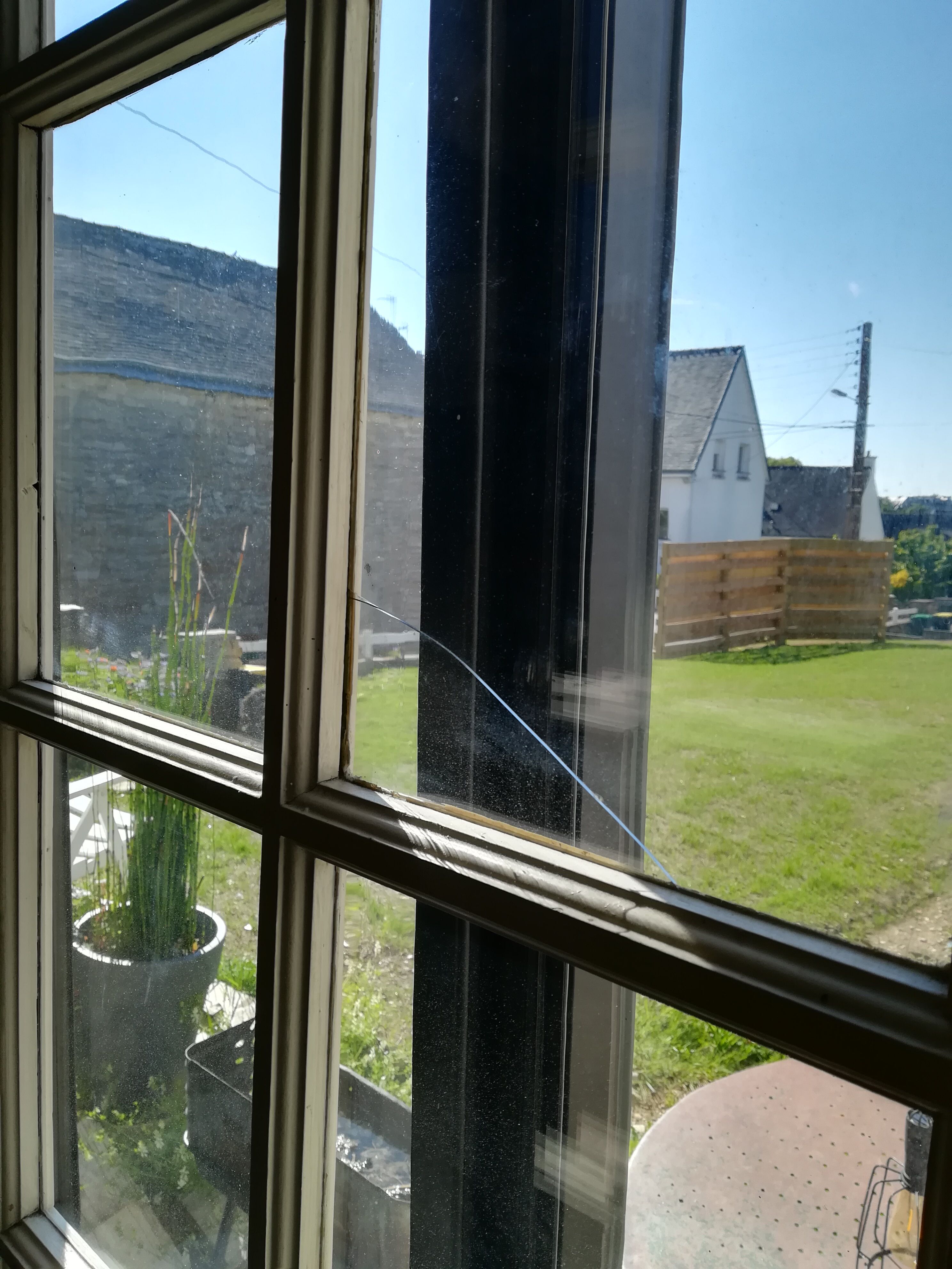 Pair of old glazed doors