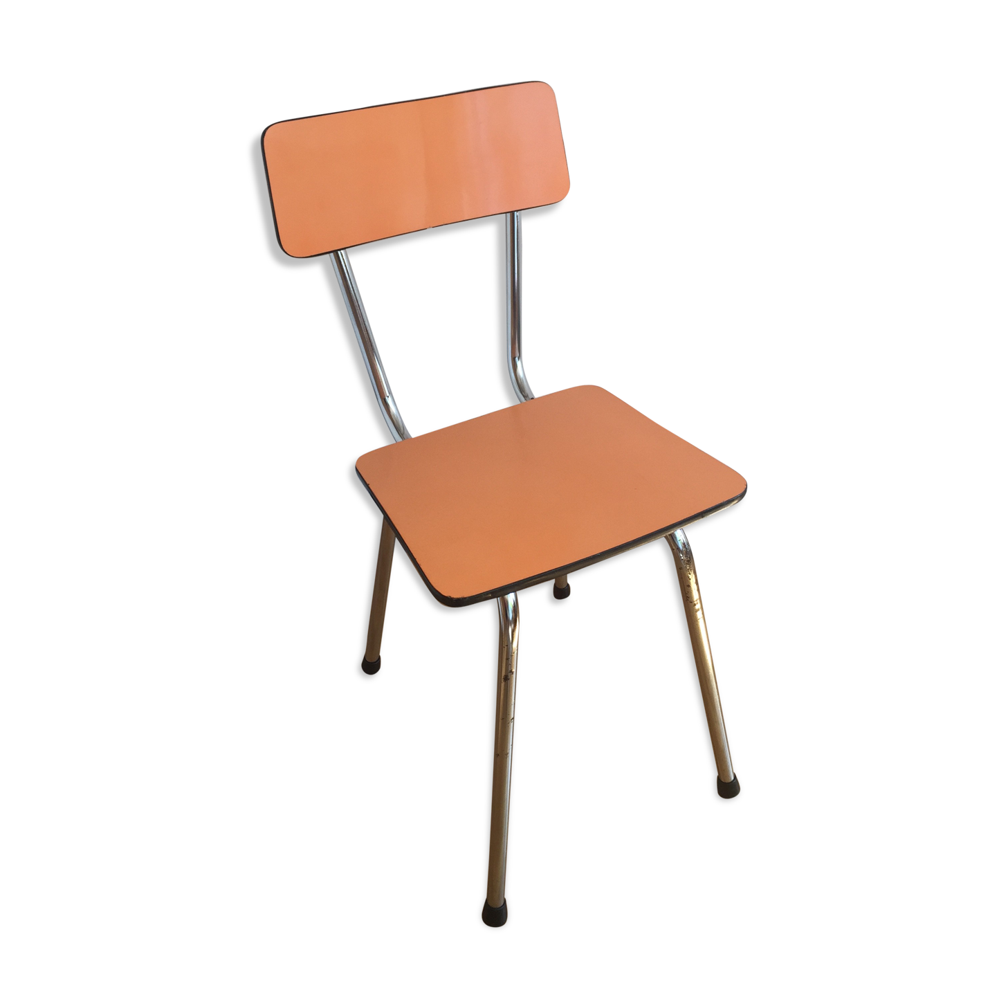 Orange formica chair