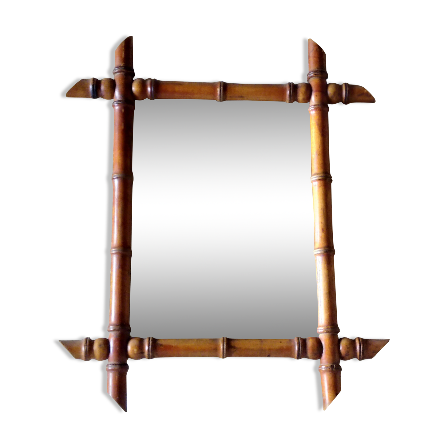 Bamboo mirror 45x53cm