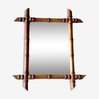 Bamboo mirror 45x53cm