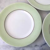 Set 12 flat plates Salins earthenware