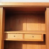 Library cabinet Art Deco columns with godrons