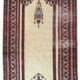 Vintage Pakistani carpet Lahore handmade 77cm x 140cm 1960s, 1C716