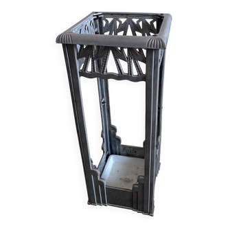 Art Deco umbrella stand from the 1930s, cast iron.