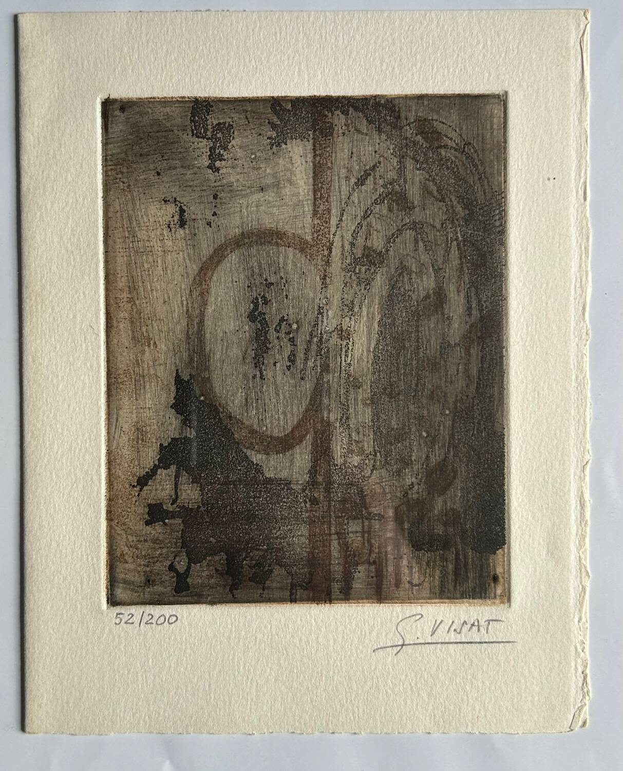 Original engraving by Suzanne Visat. Signed and numbered. 1994