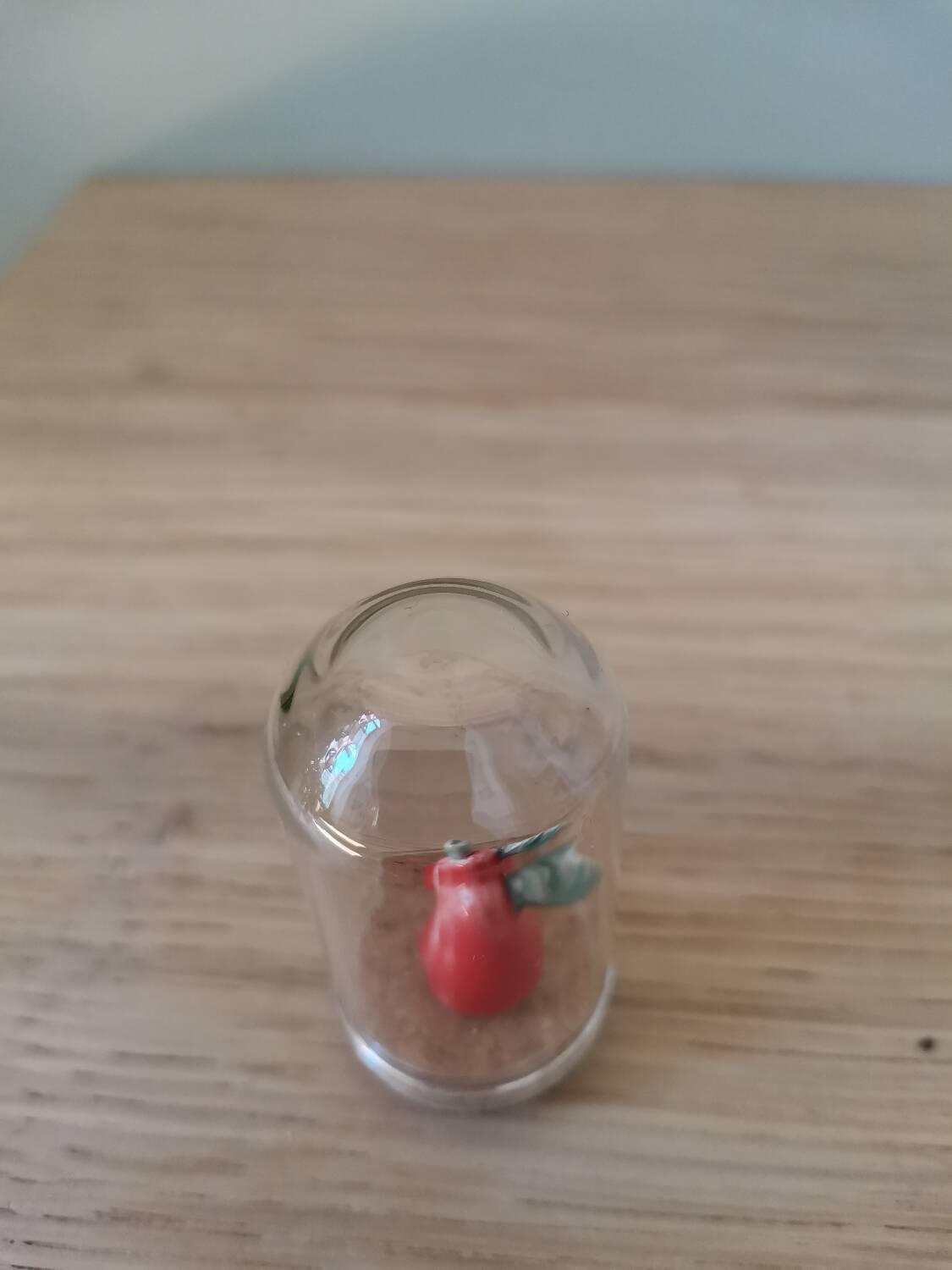 Miniature glass bell pear artisanal ceramic