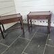 Pair of Scandinavian mahogany bedside tables from the 60s