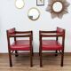 Set of two vintage bridge armchairs