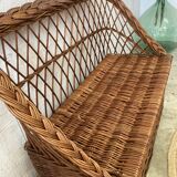 Vintage wicker chest/bench
