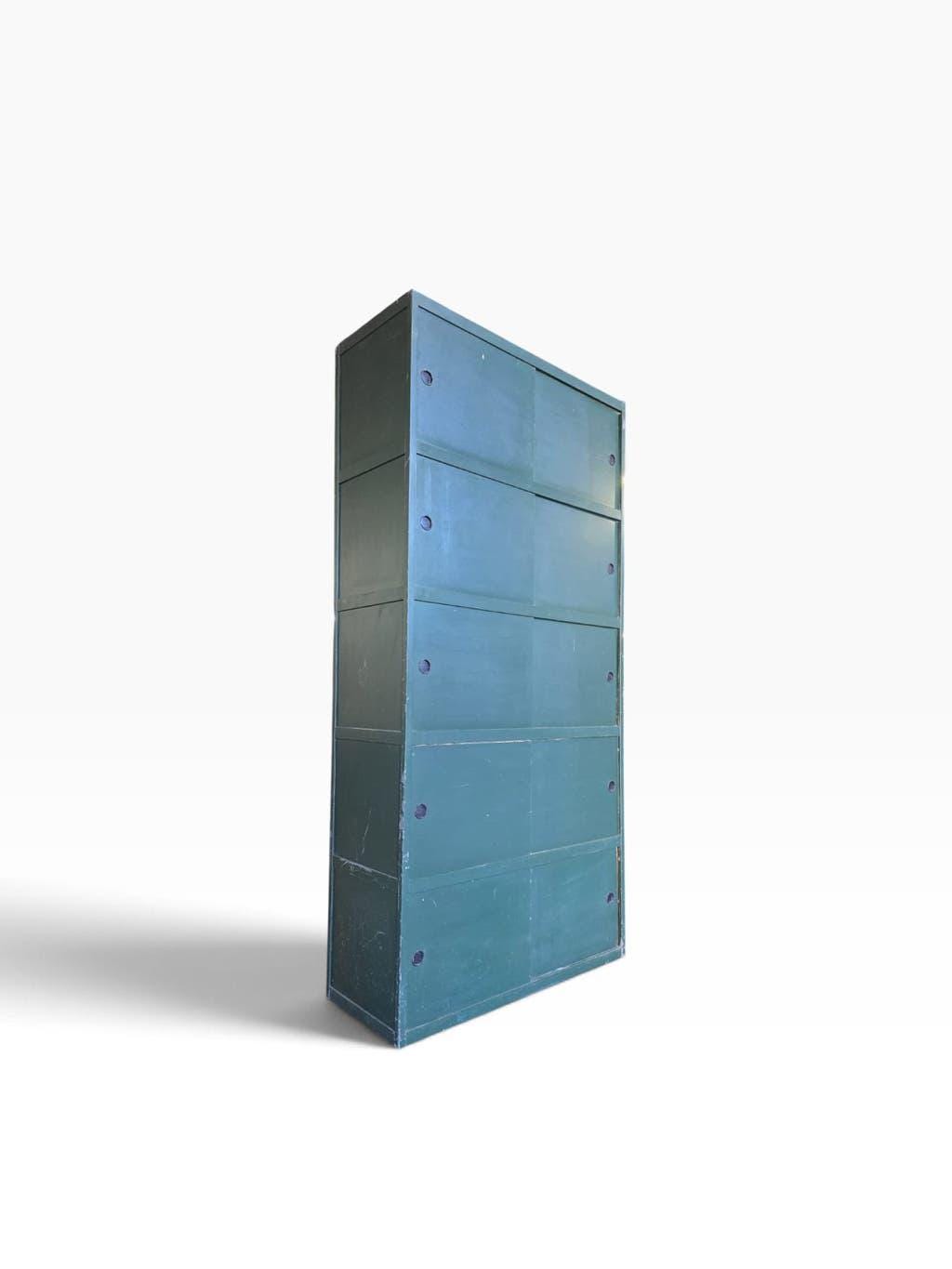Vintage blue-green sliding door furniture kewlox