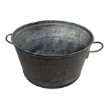 Old zinc basin not pierced