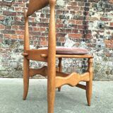 Set of 4 Guillerme and Chambron Charlotte model chairs, vintage seats