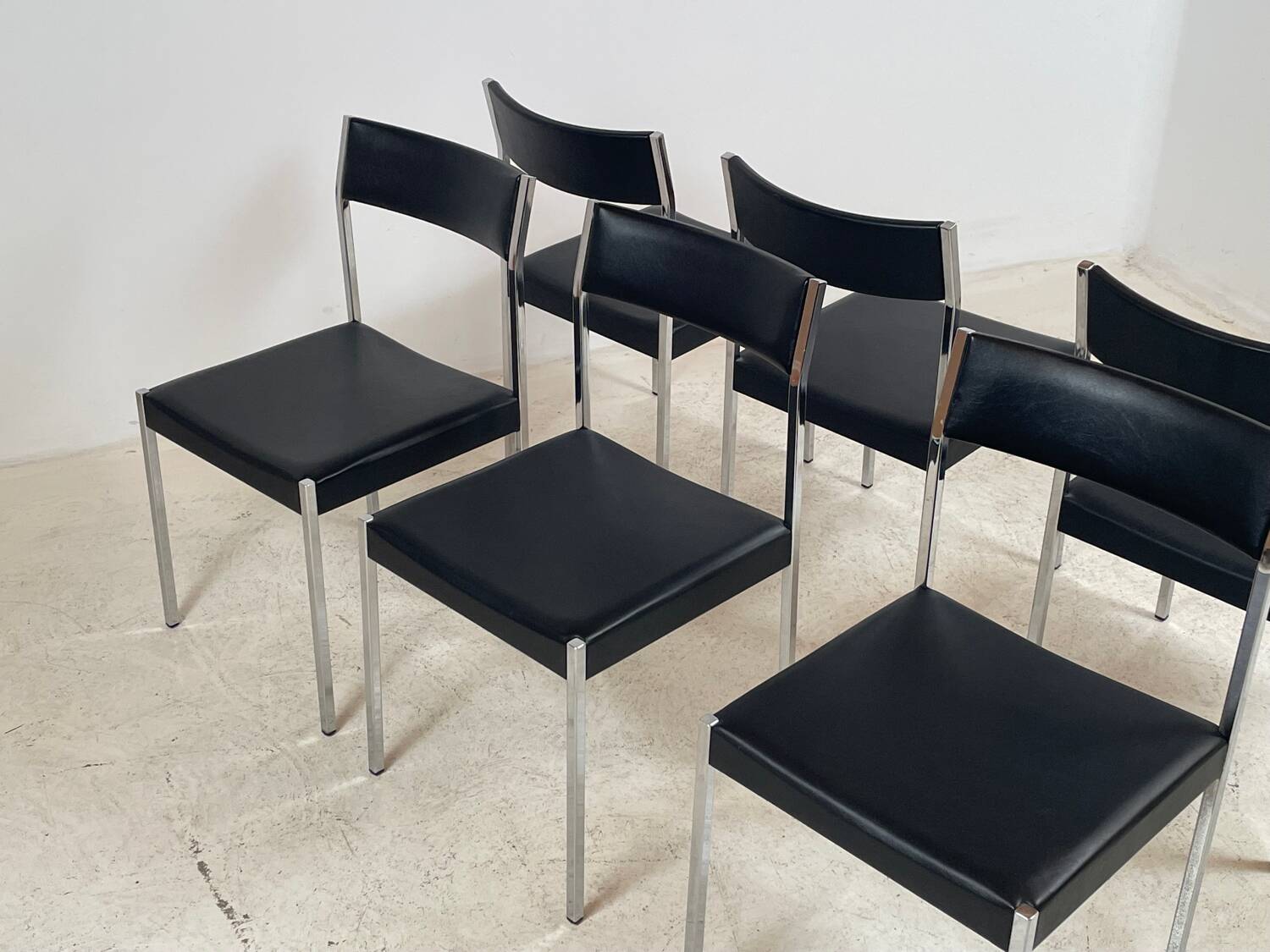 6 chairs by Ernst Lauclair 1966