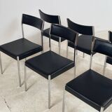 6 chairs by Ernst Lauclair 1966