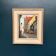 Original Swedish Oil on Panel - "Alley" by Knut Norman - Signed - Vintage and Framed - 59 × 46 cm (23.2" × 18.1")