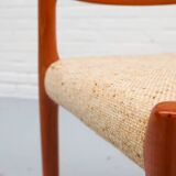 Chaise de salle à manger modèle 80 de Niels Möller, années 1960