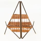Vintage magazine rack 1950