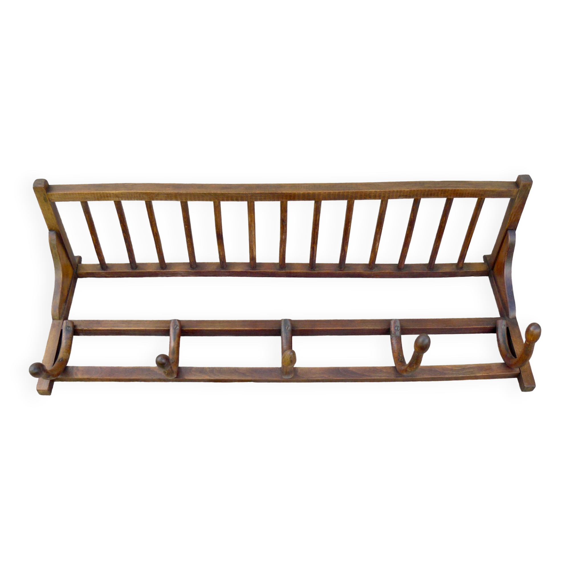 Shelf coat rack vintage hat holder 1940-50