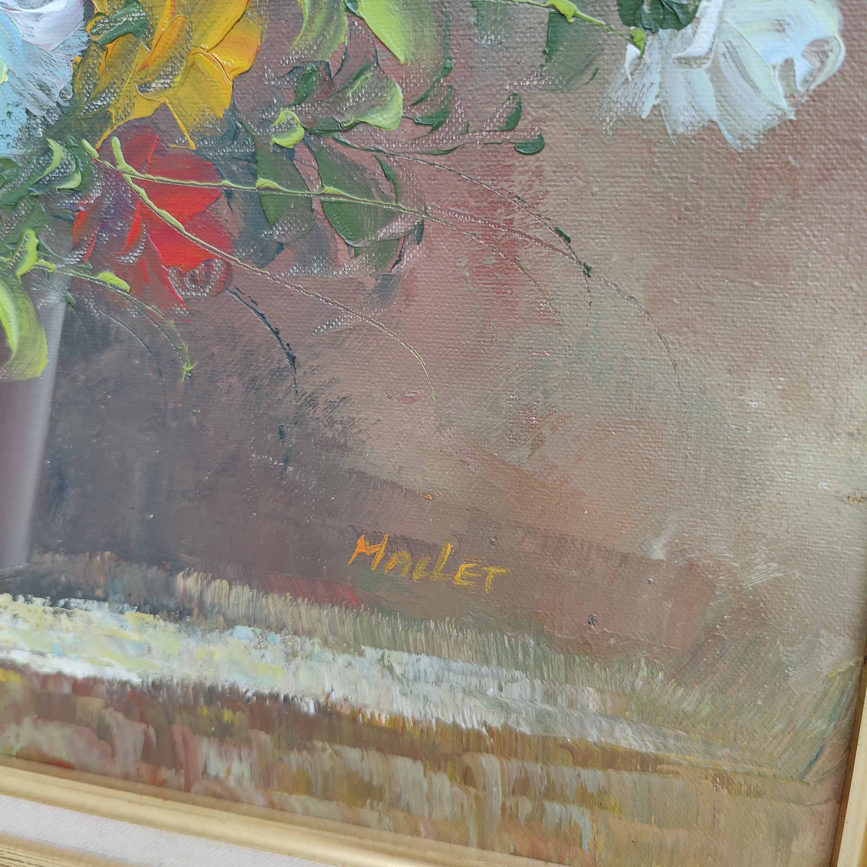 Painting painting bouquet of flowers