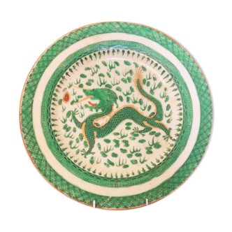 Plat "famille verte" 18th century