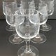 6 old foot glasses