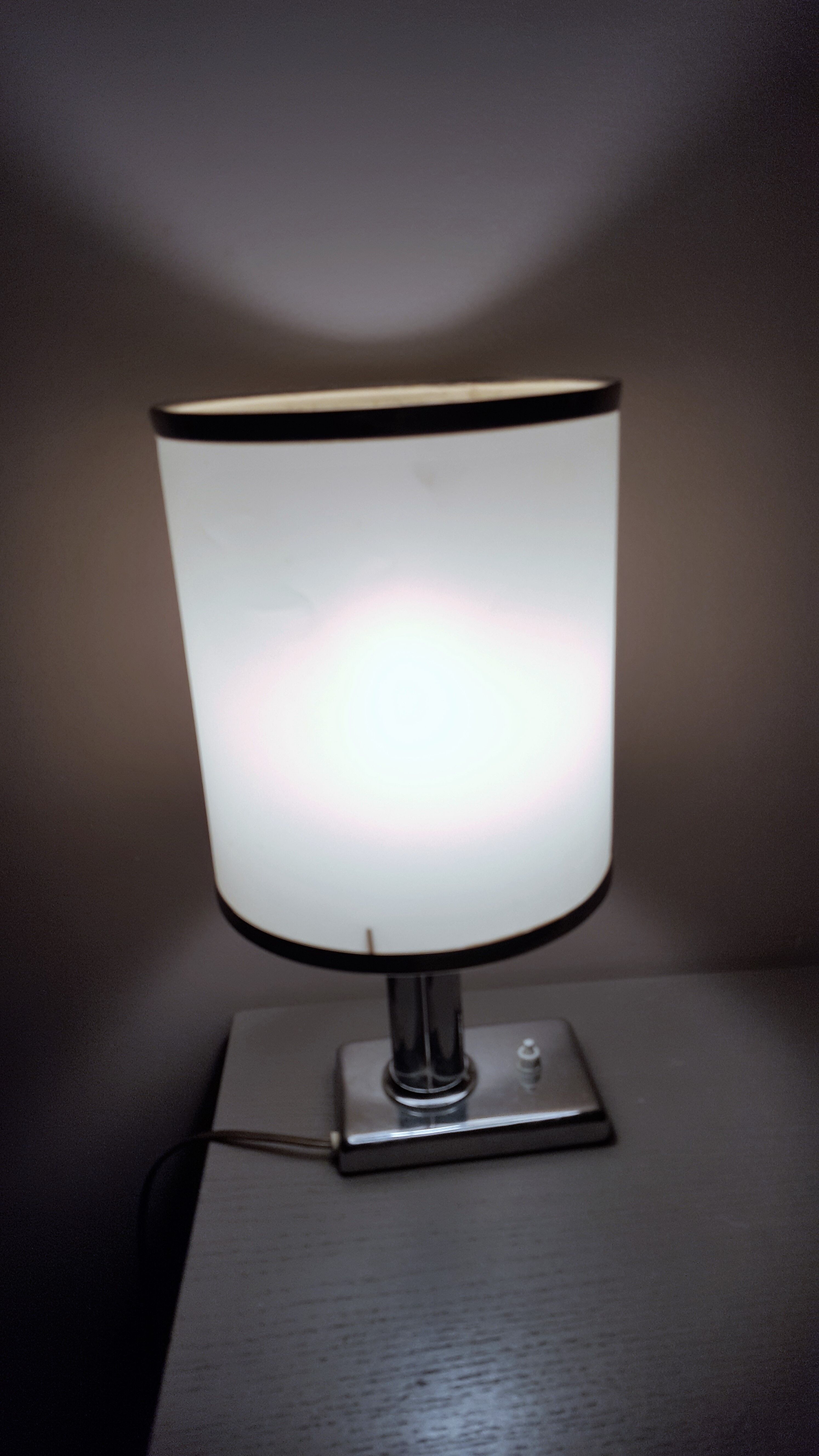 Vintage chrome lamp 1970