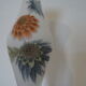 Vase glass frosted deco floral