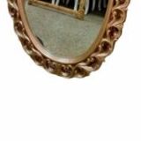 Oval gilded mirror