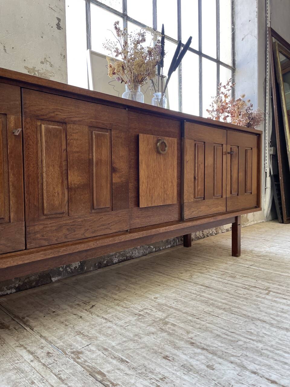 1950s modernist oak sideboard