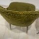 Vintage chairs - Retro chic design - Moss green fur
