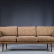 Danish Teak Fd 417 3 Seats Sofa Model Minerva by Peter Hvidt and Orla Molgaard-Nielsen for France &