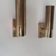 Pair of vintage adjustable wall lights, brass, France 1960