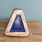 Geometric speckled glazed ceramic vase