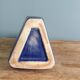Geometric speckled glazed ceramic vase