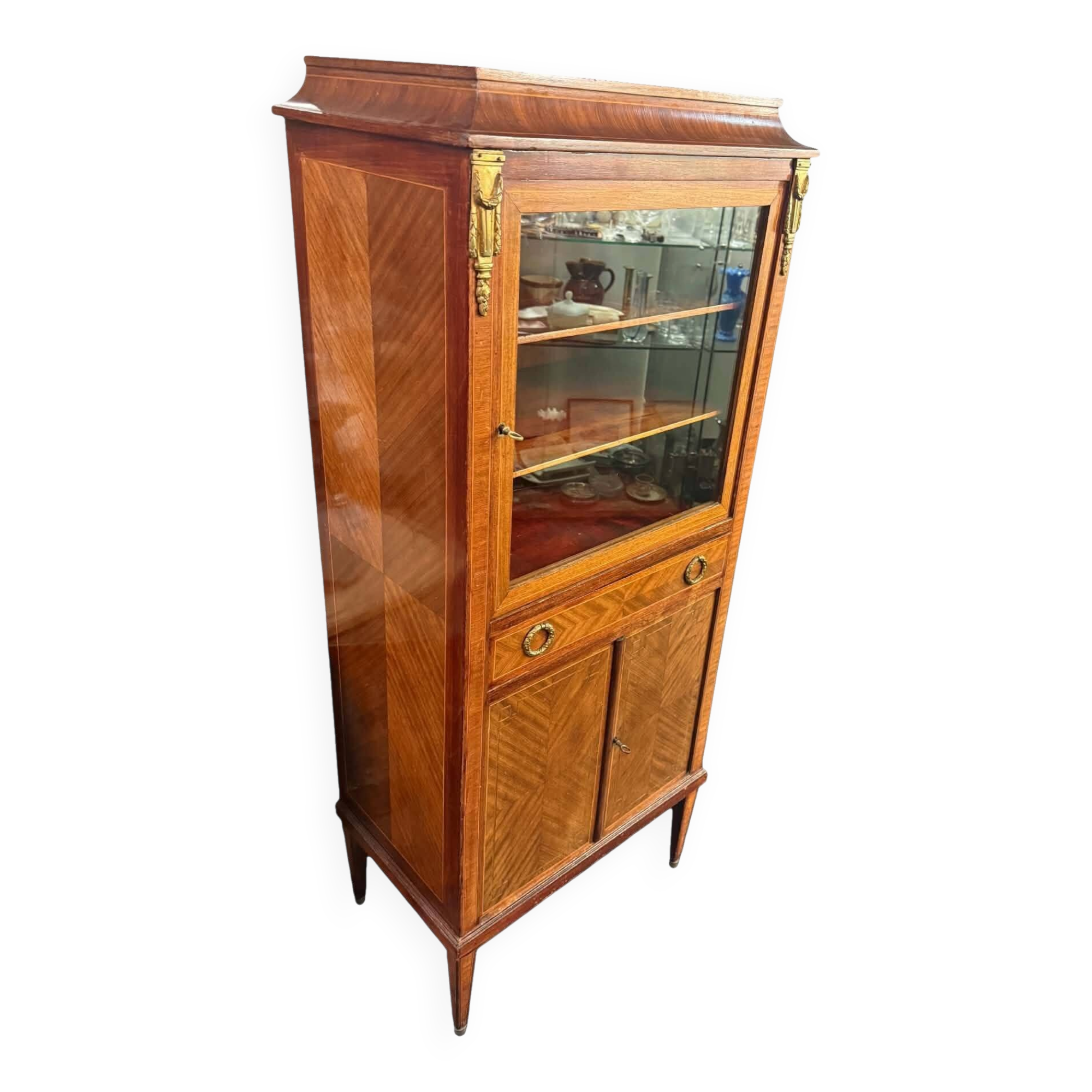 Vitrine Louis XVI marqueté