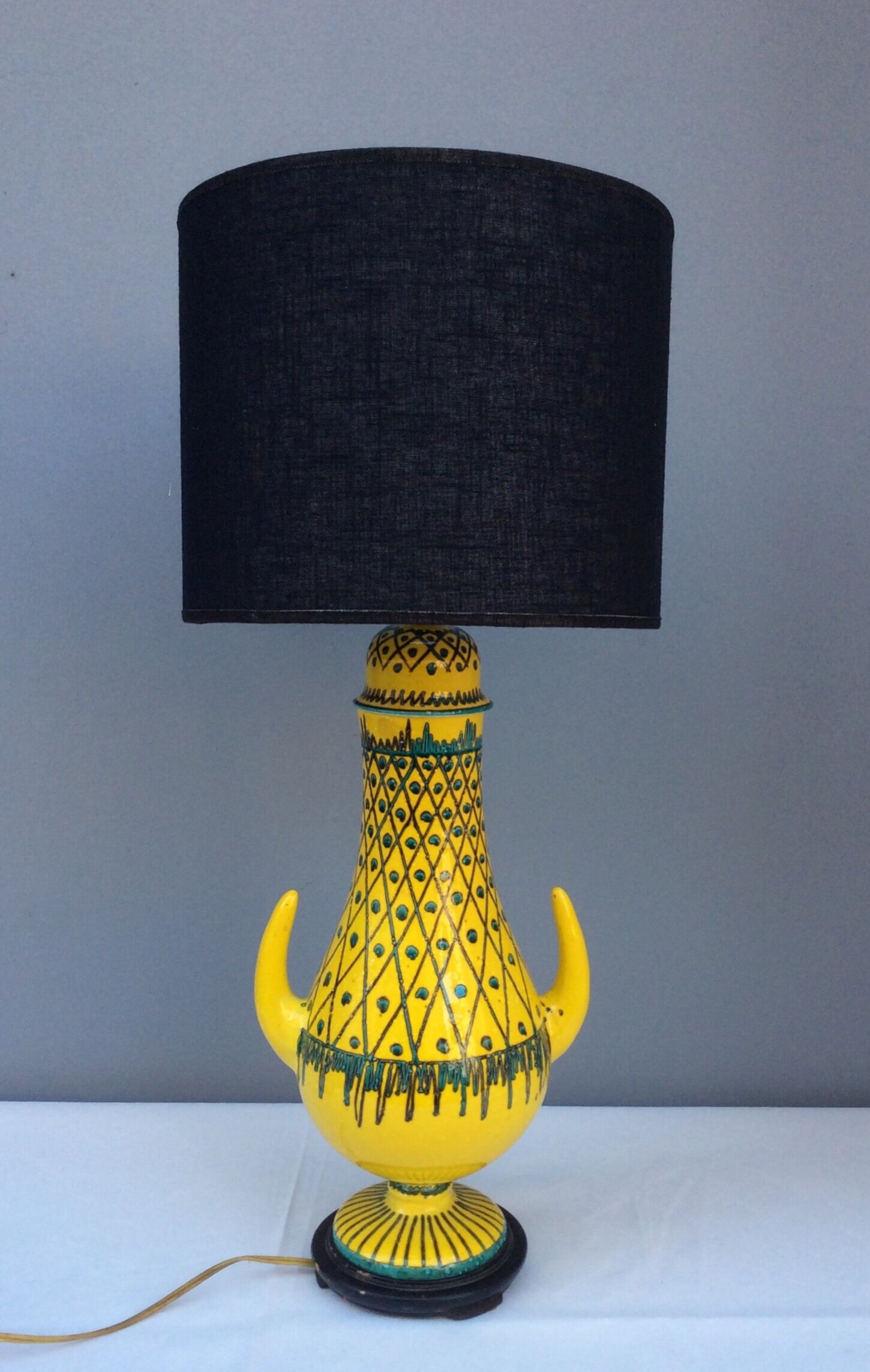 Ceramic lamp foot, Italy 60s