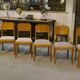 Ensemble de 6 chaises en chêne par Gaston Poisson 1940’s